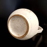 Pichet/Vase en faïence beige par Aldo Londi pour Bitossi, Italie