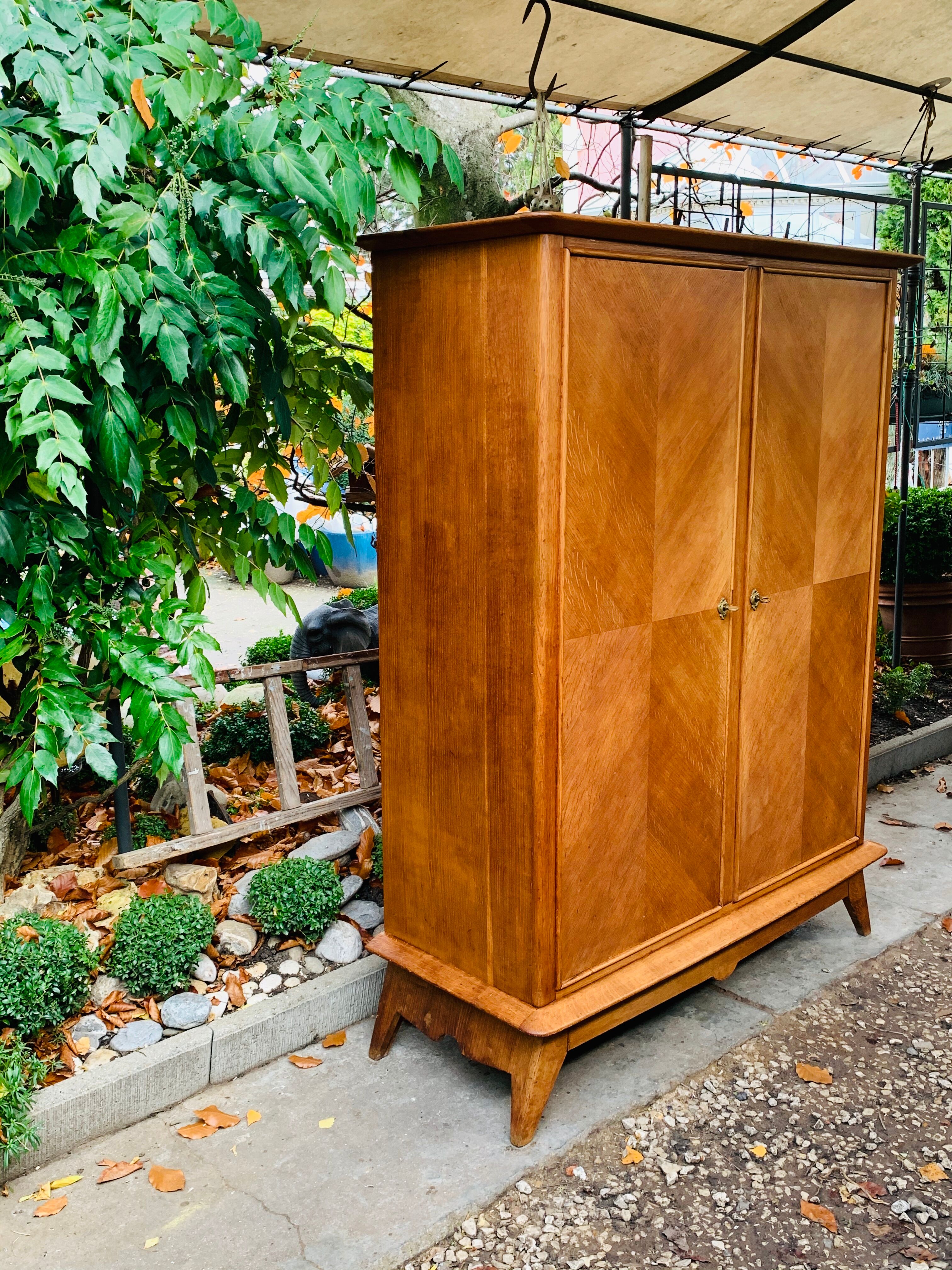 1950 compass foot cabinet