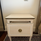Solid wood bedside table