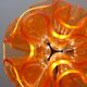 Orange "Coral Ball" floor lamp - QisDesign