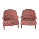 Paire de fauteuils crapaud