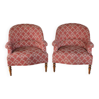Pair of toad armchairs