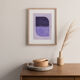 Abstract painting on paper 30x40 signed eawy