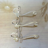 Series of 3 gilded metal hooks 40s 50s