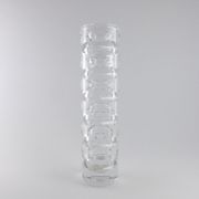 Vase cylindrique facetté en cristal des années 60/70