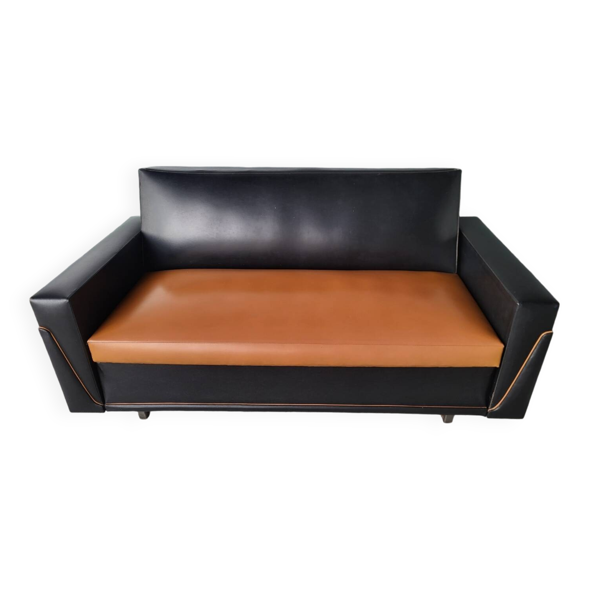 Authentic Vintage sofa bed sofa bed bench in very good condition
