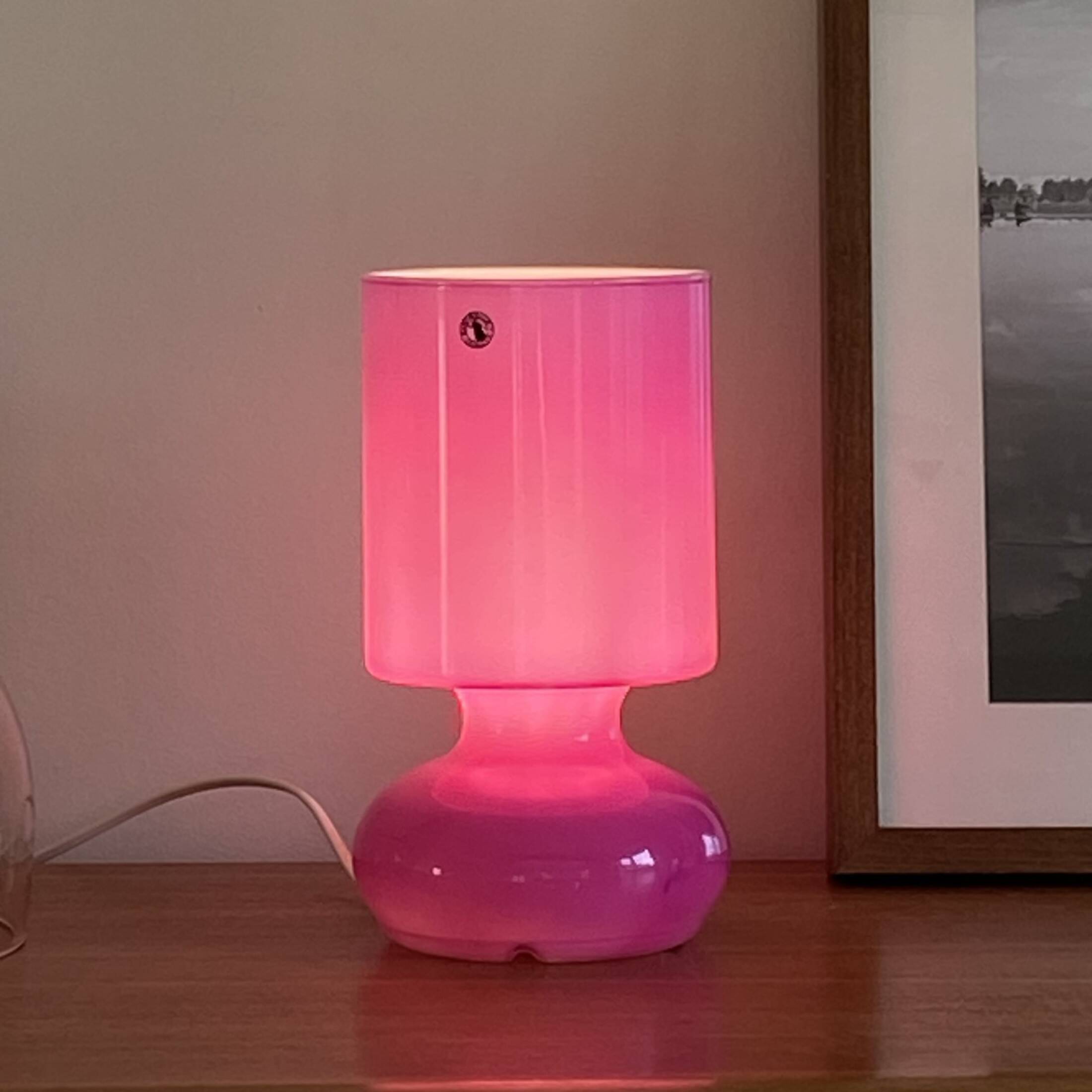 Lykta purple glass table lamp Ikea 80s vintage LAMP-7147