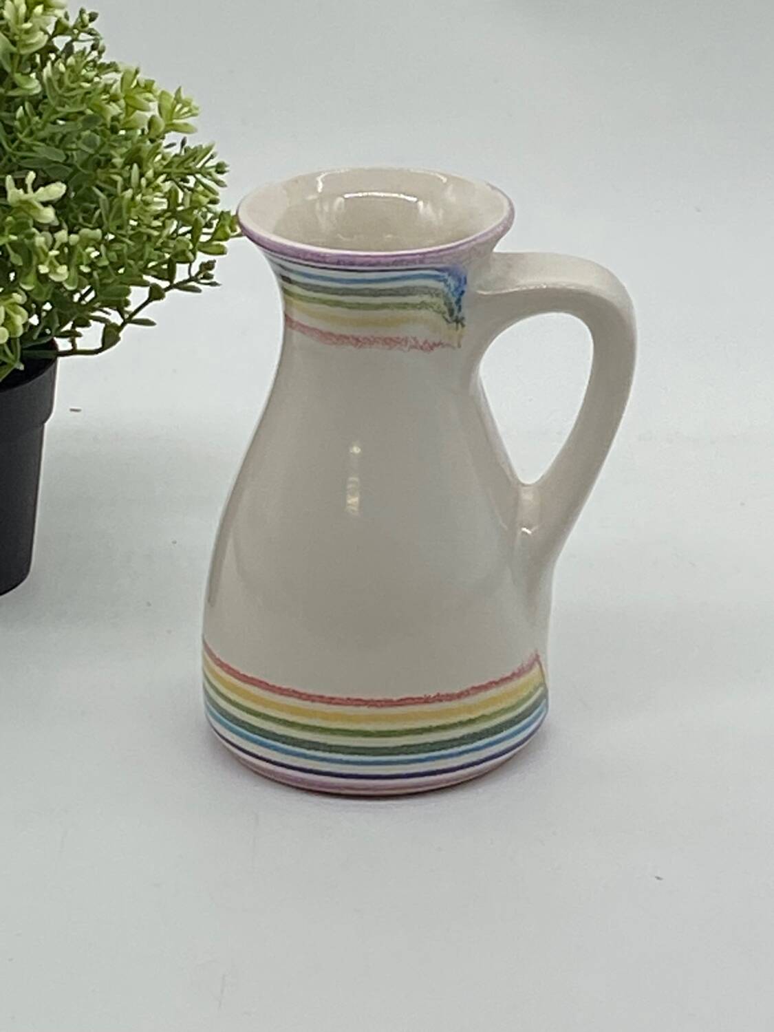 Vase / soliflore / pitcher, bay w. germany, vintage rainbow