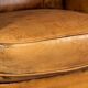 Vintage 20thc pair of dutch leather club chairs c.1980