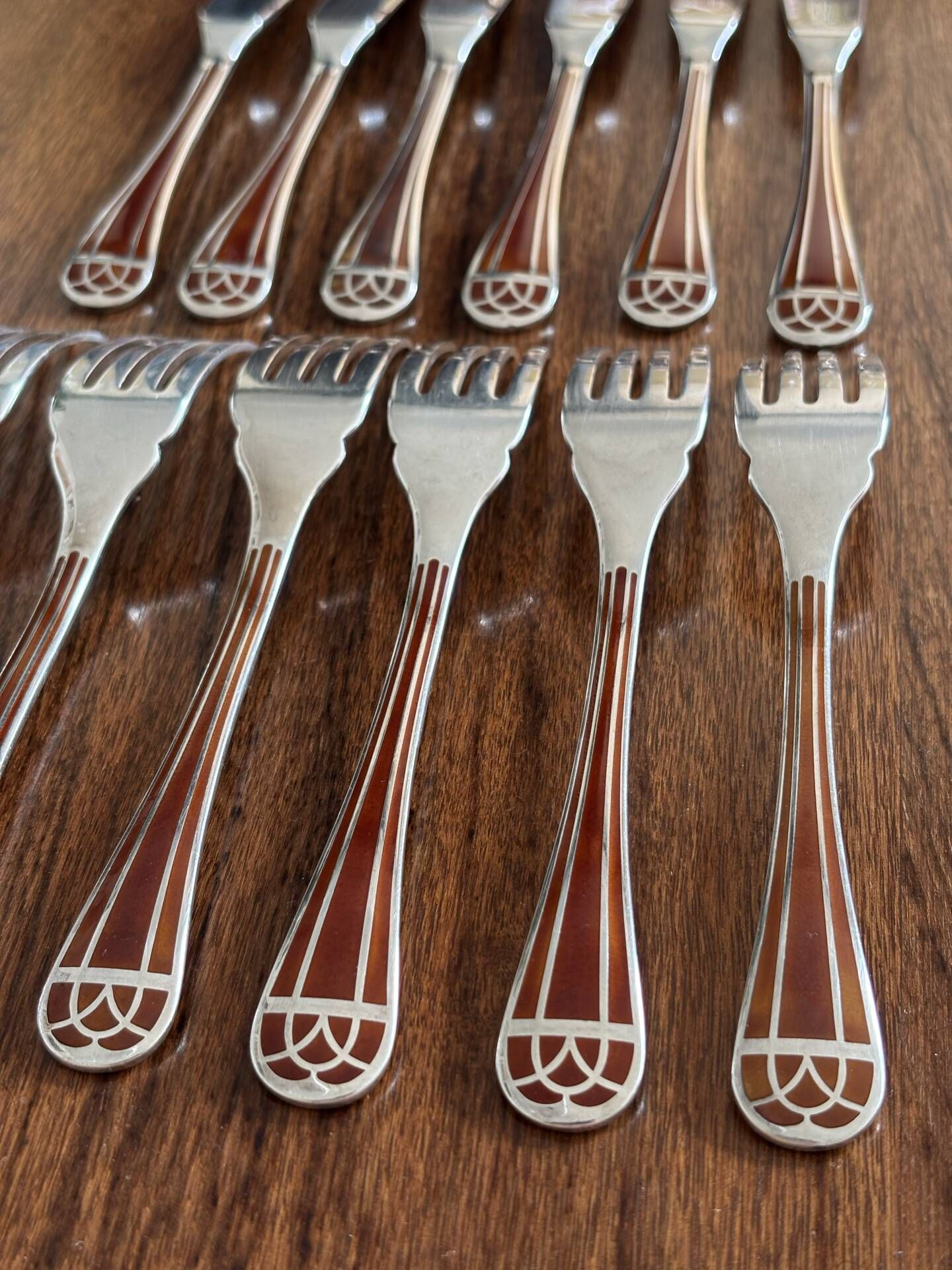 6 fish cutlery Christofle Talisman