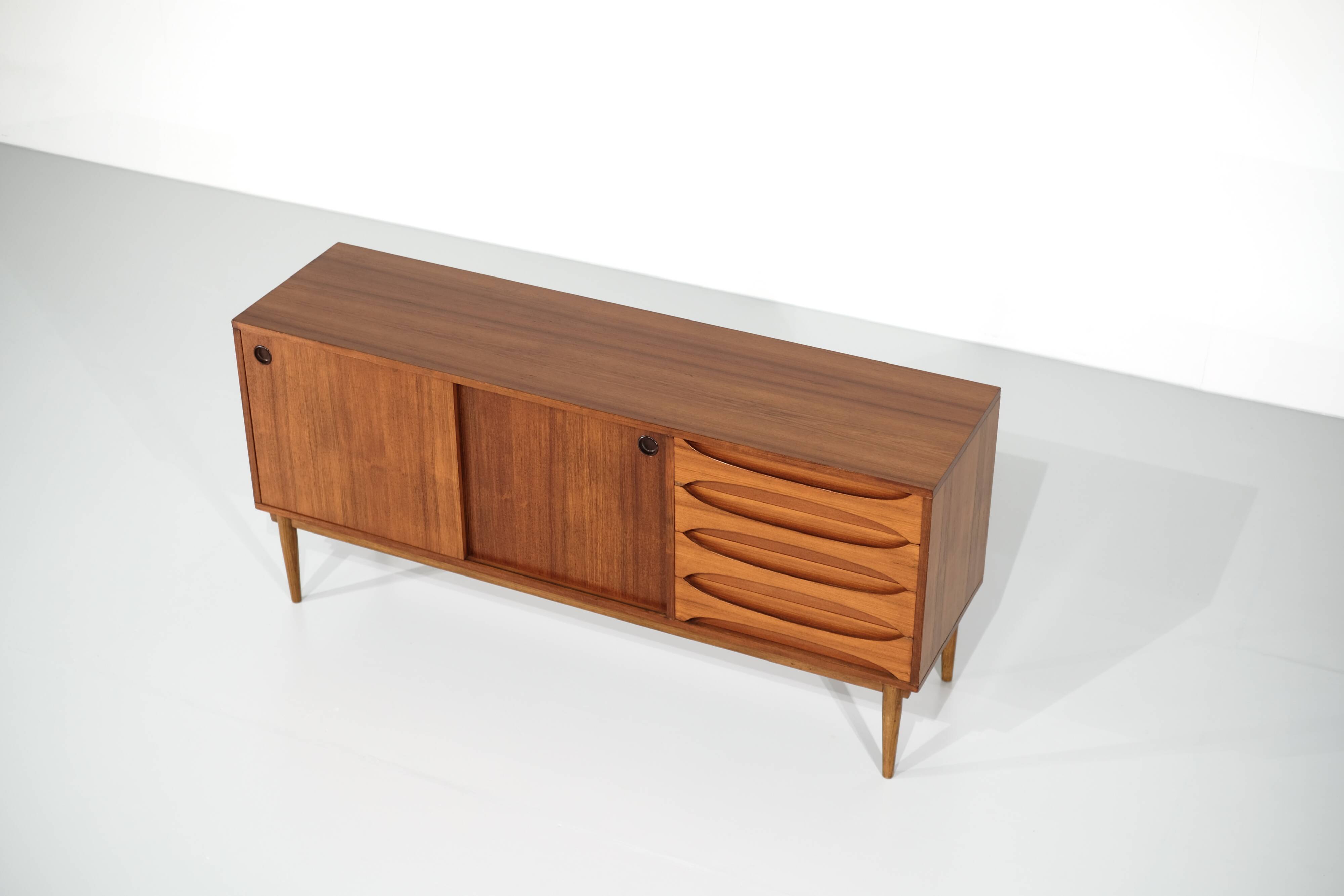Medium sized wooden sideboard 1960's