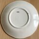 Gien Vintage Plate with Floral Pattern and Blue Border
