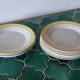 11 assiettes jaune KG Lunéville france