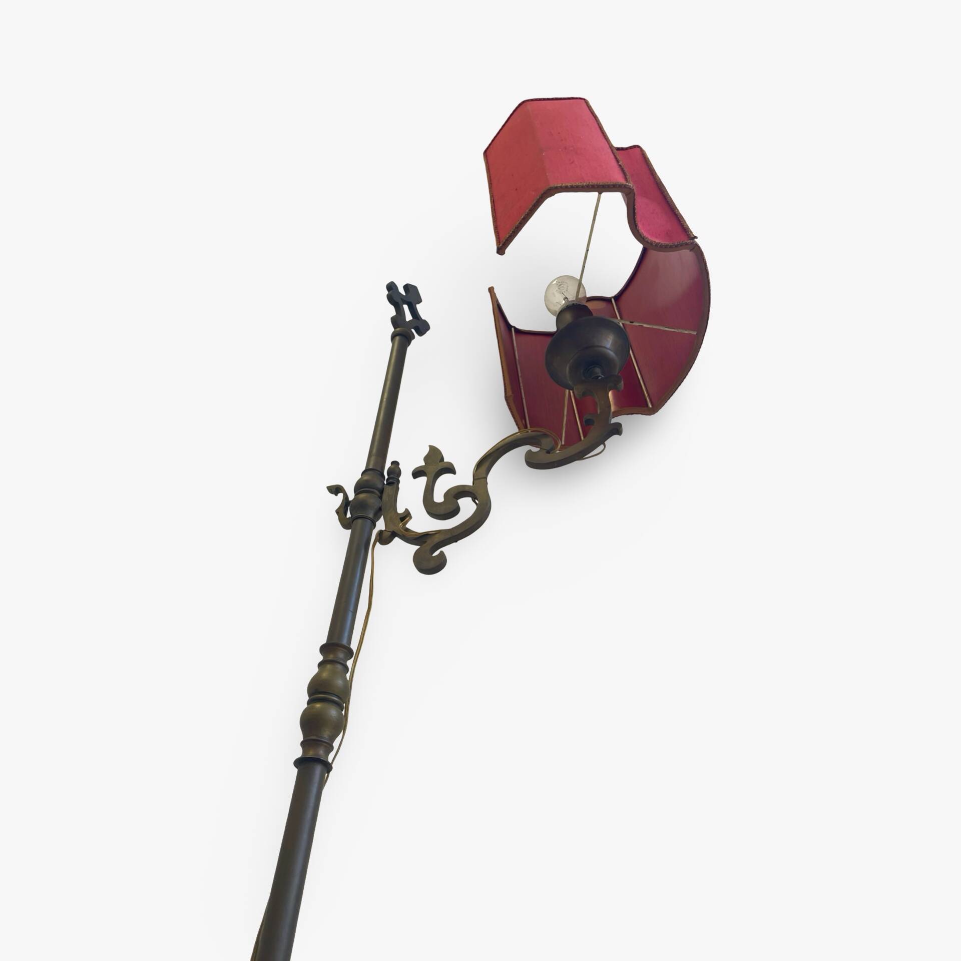 antique Art Nouveau floor lamp