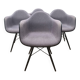 Set of 4 RE DAW armchairs, Vitra