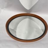 Miroir suédois en teck par Uno &Östen Kristiansson pour Luxus 50cm