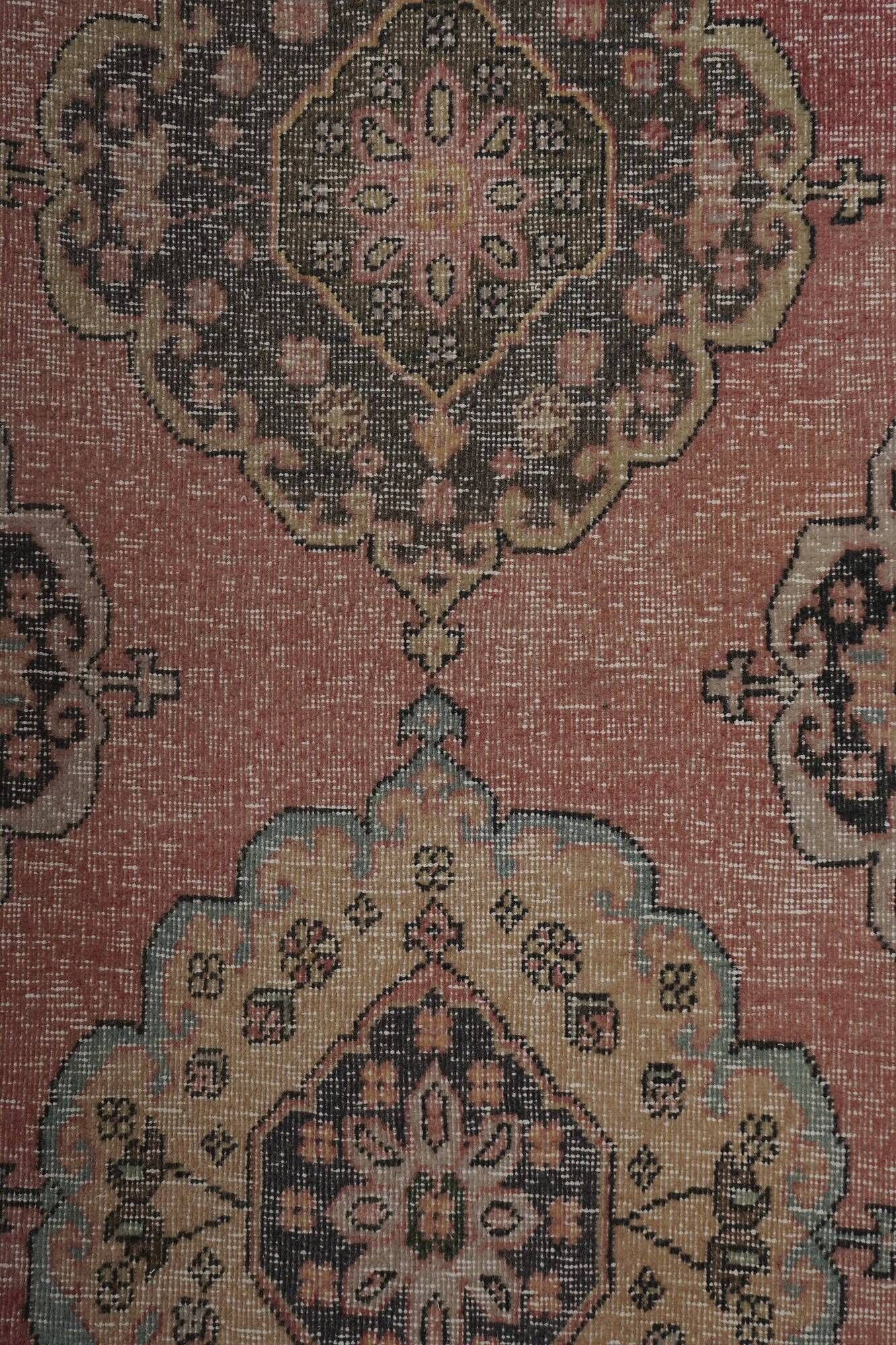 Vintage Turkish hallway rug 71x756 cm