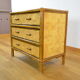 Bamboo & rattan chest of drawers vintage 1970