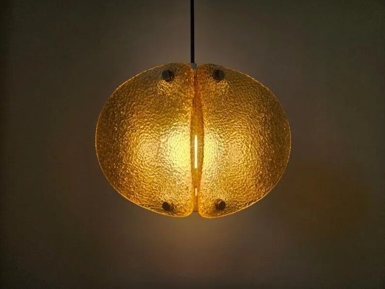 Very Rare Midcentury Glass Pendant, Germany, 1960s