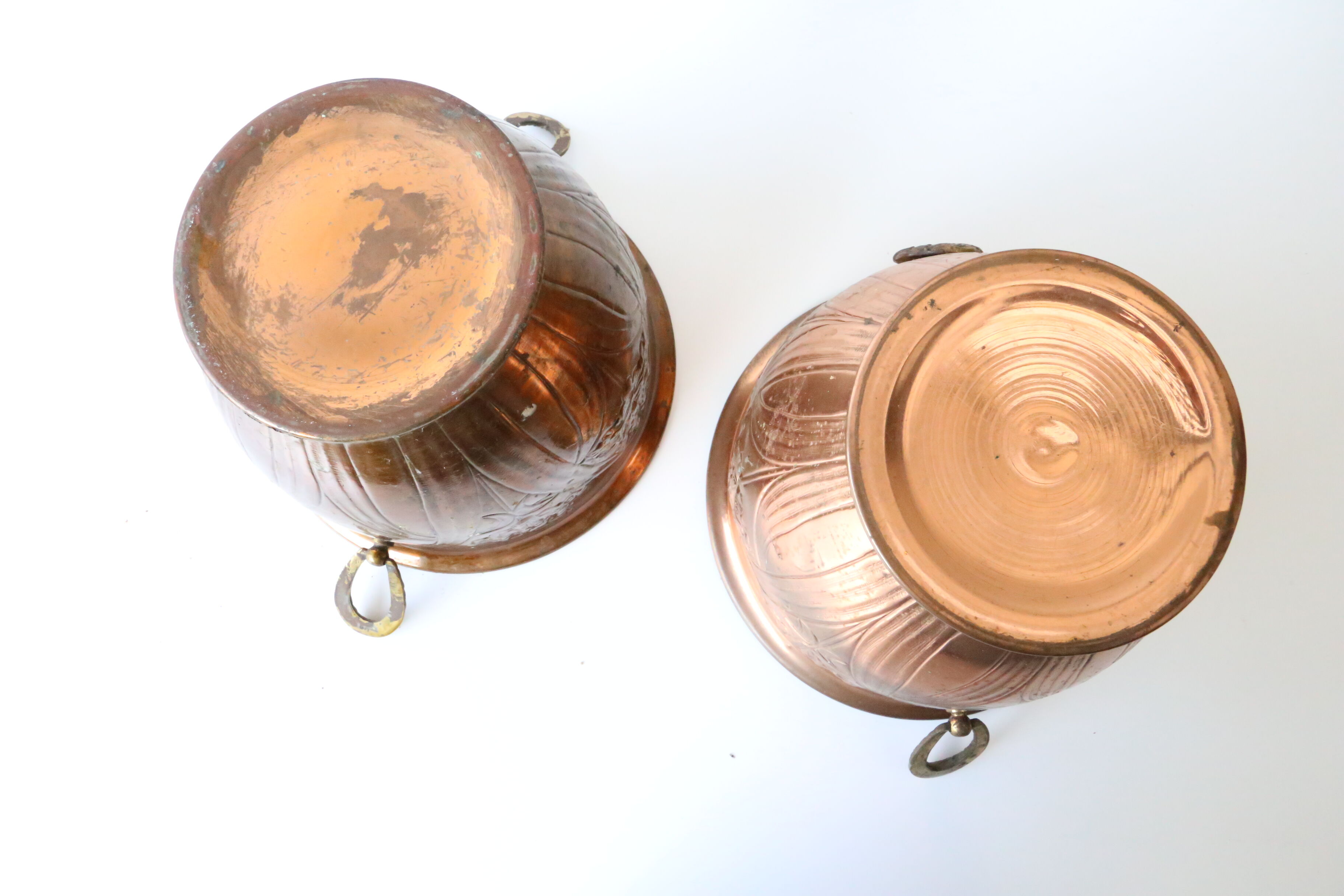 Copper pot-pots duo