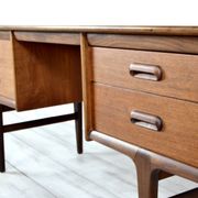 Midcentury Afromosia Desk From A. Younger Designed By John Herbert. Vintage