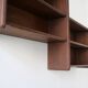 Art deco wall shelf in solid wood