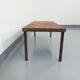 Vintage rectangular coffee table by Jean Jaffeux in steel and ceramic from the 60s