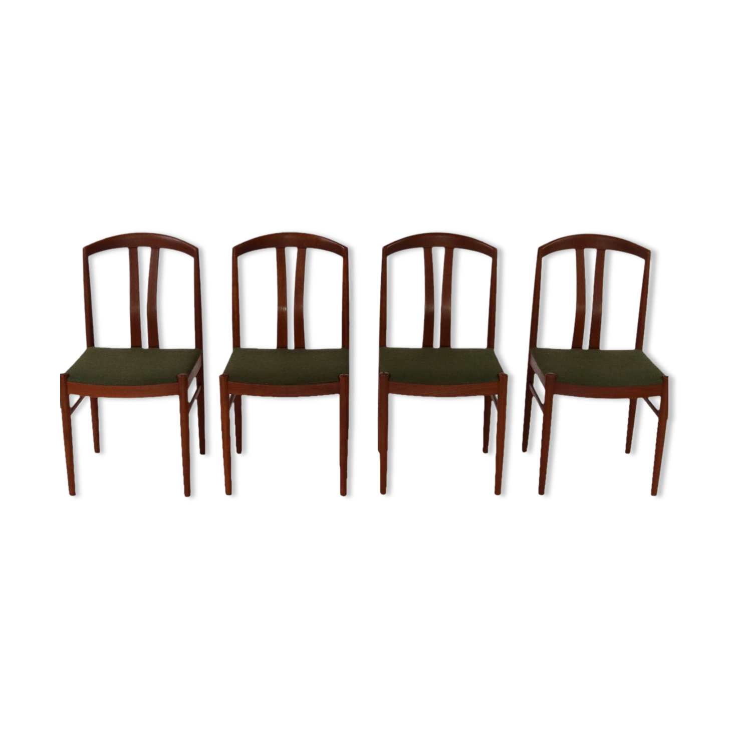 Chaises de salle à manger en teck Carl Ekström pour A. Johansson