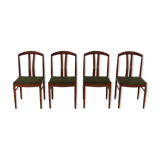 Chaises de salle à manger en teck Carl Ekström pour A. Johansson