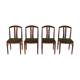 Chaises de salle à manger en teck Carl Ekström pour A. Johansson