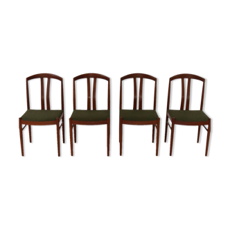 Carl Ekström teak dining chairs for A. Johansson