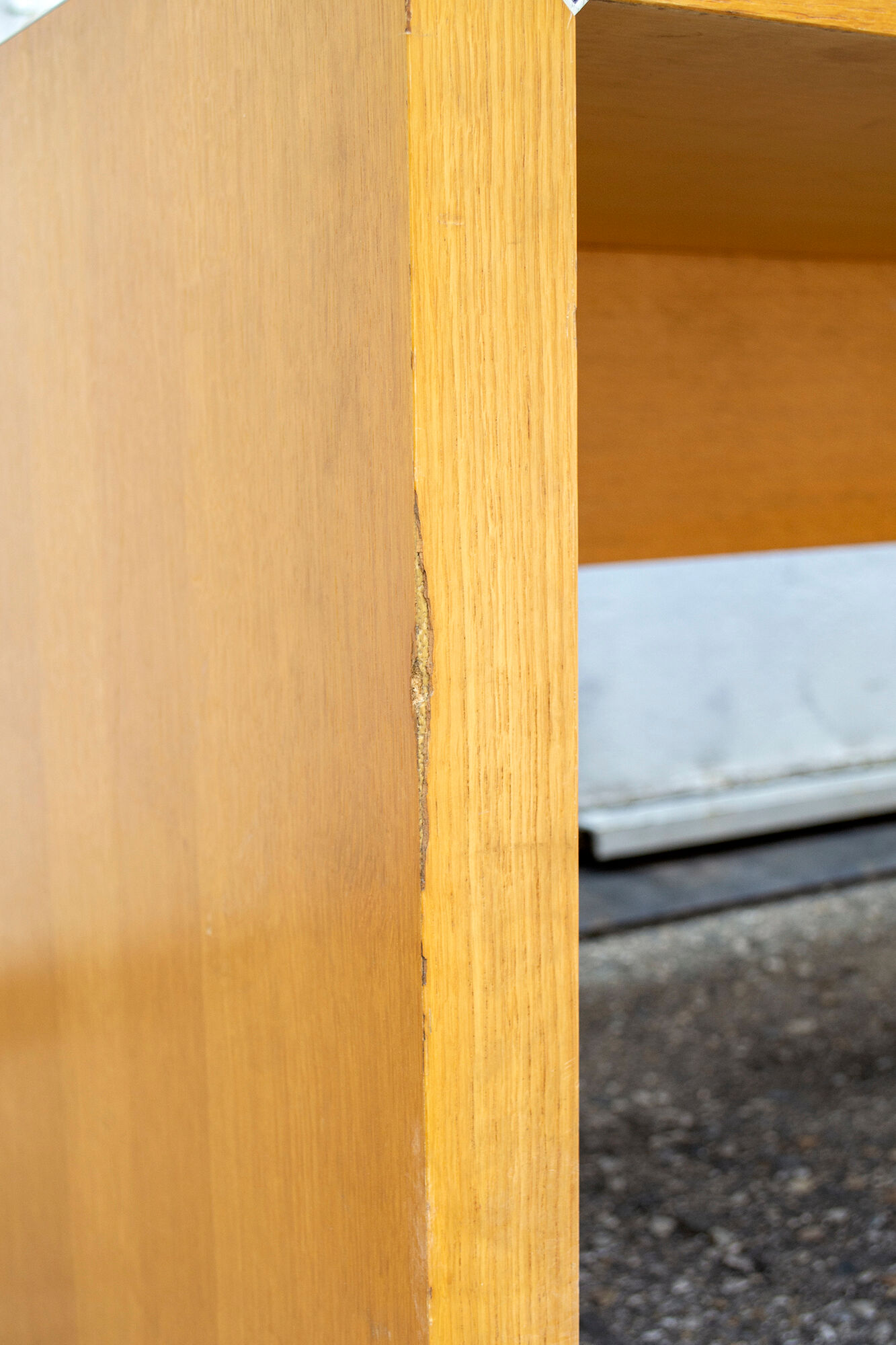 Removable desk in ash and aluminum Italy 60s