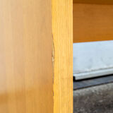 Removable desk in ash and aluminum Italy 60s