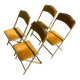 4 chaises pliantes d opera annees 70
