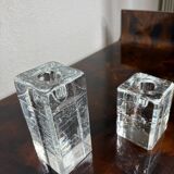 Pair of Archipelago - Litalla candlesticks by Timo Sarpaneva, 1970, Finland, icicle