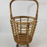 Rattan basket 60s