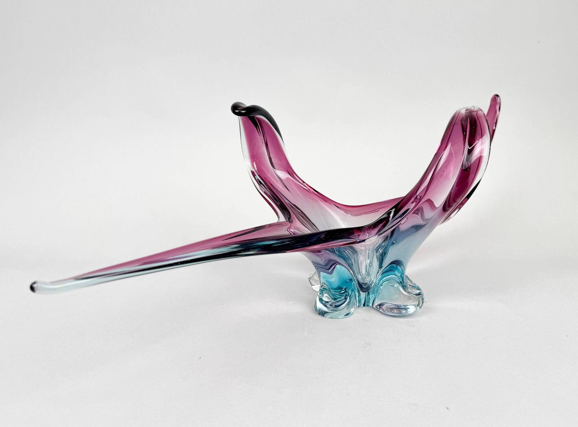 Bol en verre de Murano XXL du milieu du siècle, Italie
