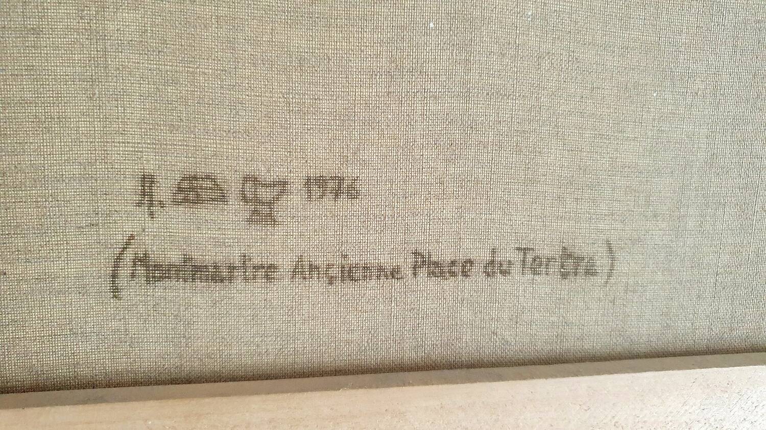 Acrylic painting "View of the Sacré Coeur" from the Place du Tertre