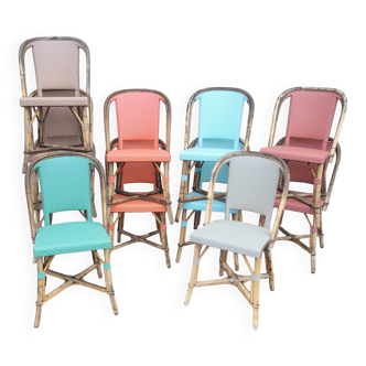 11 authentic Maison Drucker bistro chairs