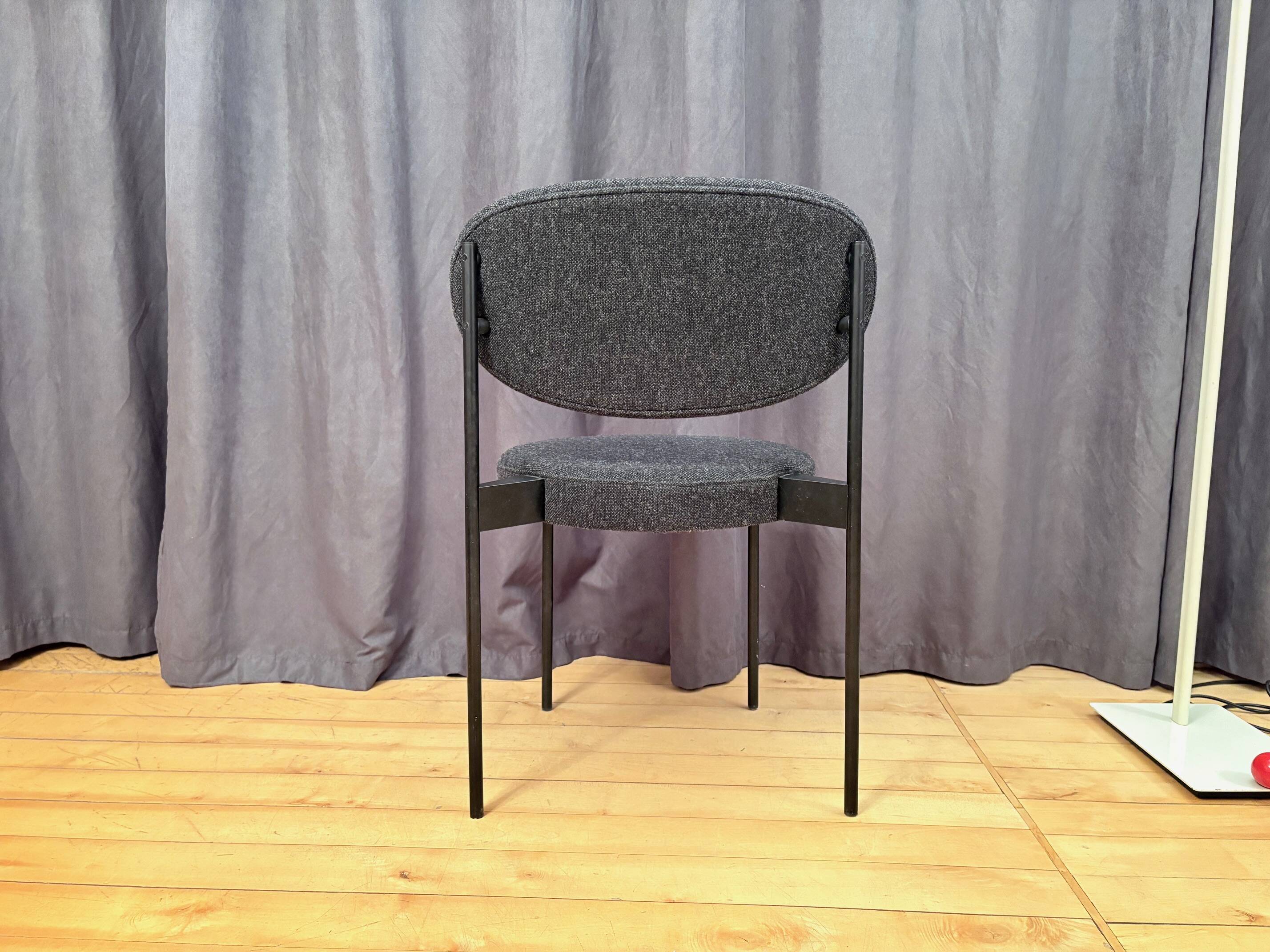 Chair 430 designed by Verner Panton, Verpan, Denmark, signed by Peter.