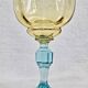 6 anciens verres à vin eau bicolores George Sand