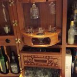 Meuble bar en teck massif