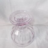 Pink glass cup