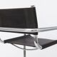 Vintage Cantilever Bar Stool, Chrome Frame, Black Faux Leather, 1990s