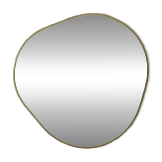 Miroir Bossa Nova métal doré 100 cm D