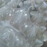 Glass and plexiglass chandelier from the 70s