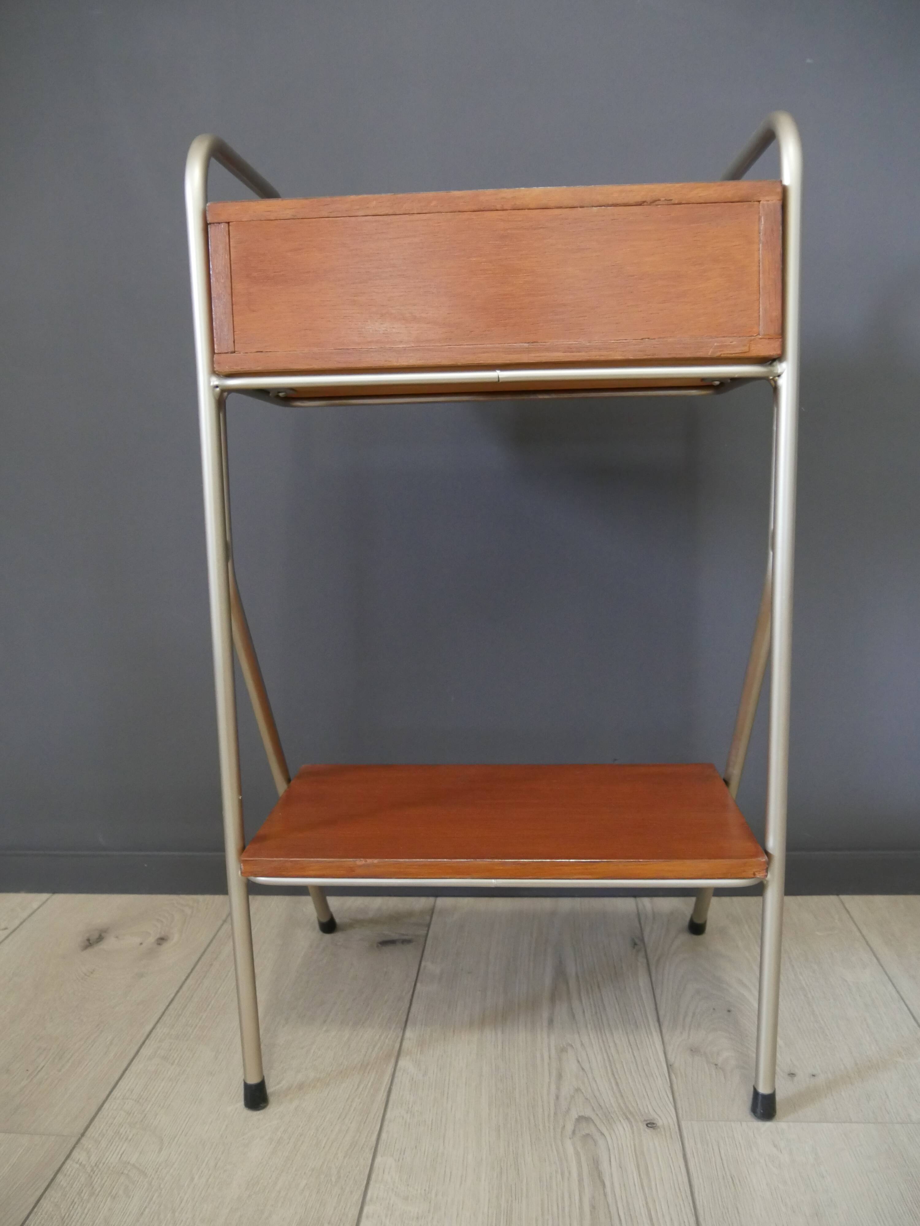 Vintage bedside table jacques hitier style