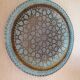 Vintage Moroccan tray in copper metal