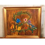 Rare tableau huile sur toile de many kriegel