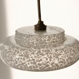 Lustre glass clichy white 50s